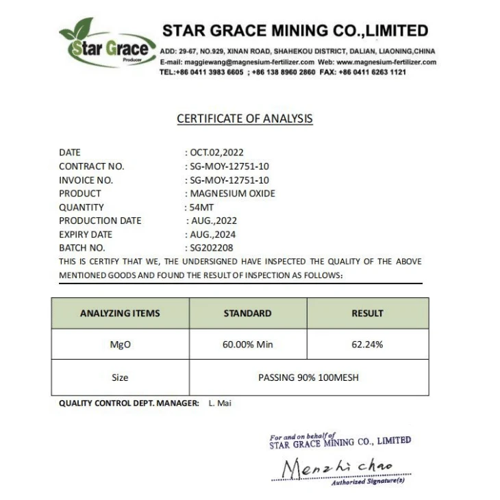 Caustic Calcined Magnesite Powder Feed Grade